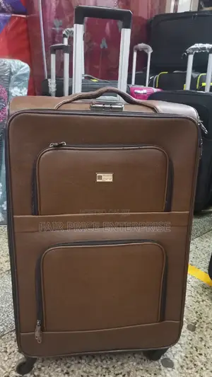 Original Leather Suitcase. Large Size