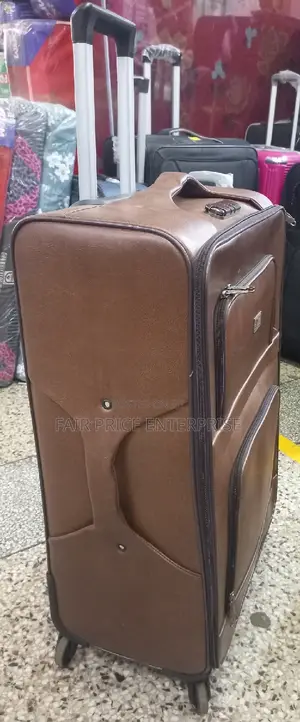 Leather Suitcase. Medium Size
