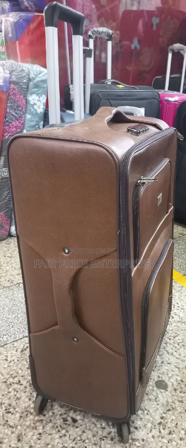 Leather Suitcase. Medium Size