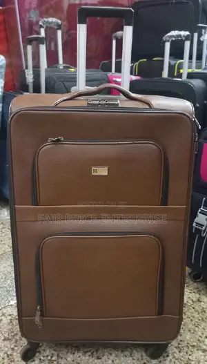 Leather Suitcase. Medium Size