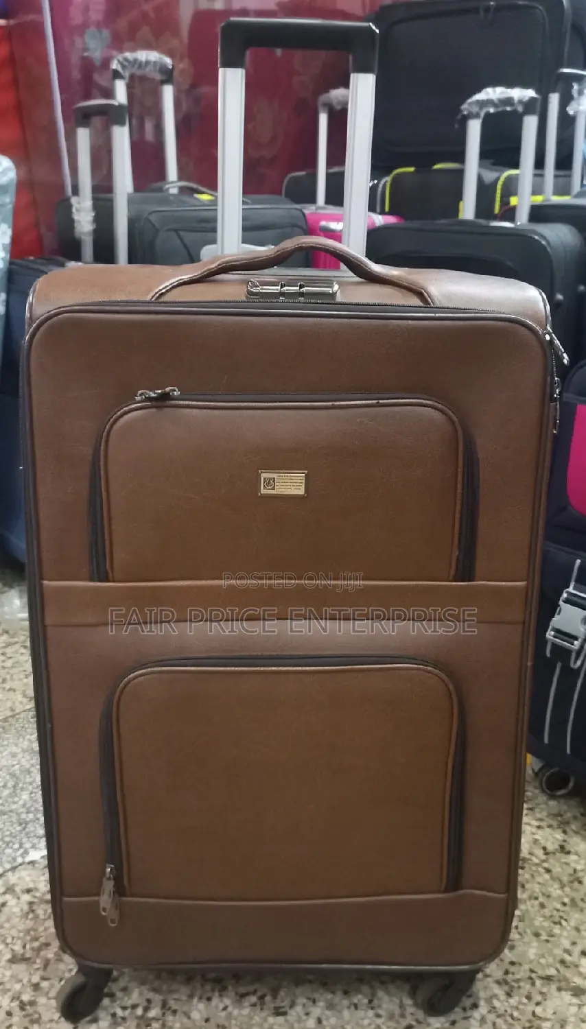 Leather Suitcase. Medium Size