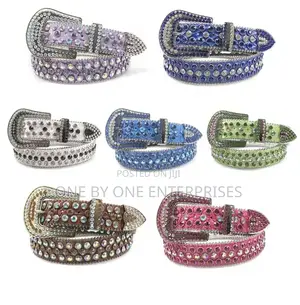 Stone Belt for Women Men Belts Faux Leather Belt for Jeans