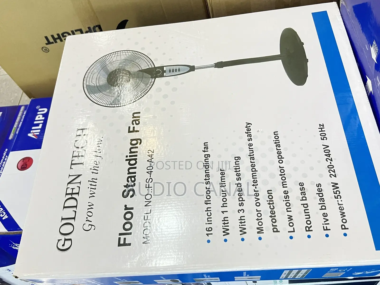16” Goldentech Stand Timer Fan