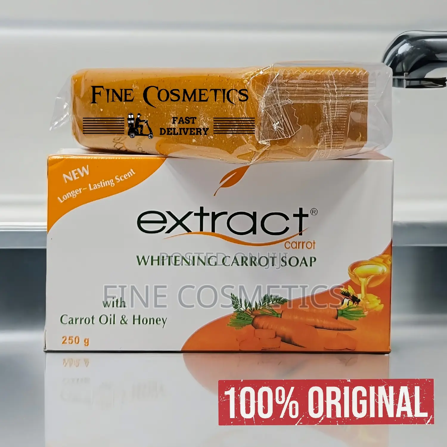 EXTRACT SOAP | New Advanced Whitening Soap With Carrot+Honey