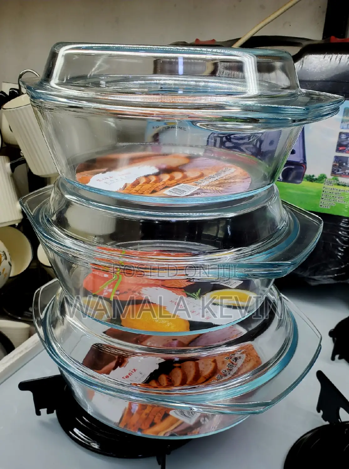 Glass Cooking Bowls 3pcs