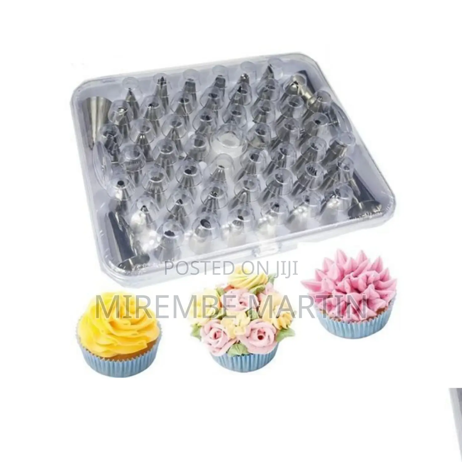 50pcs Stainless Steel Cake Icing Pipping Decorating Nozzles.