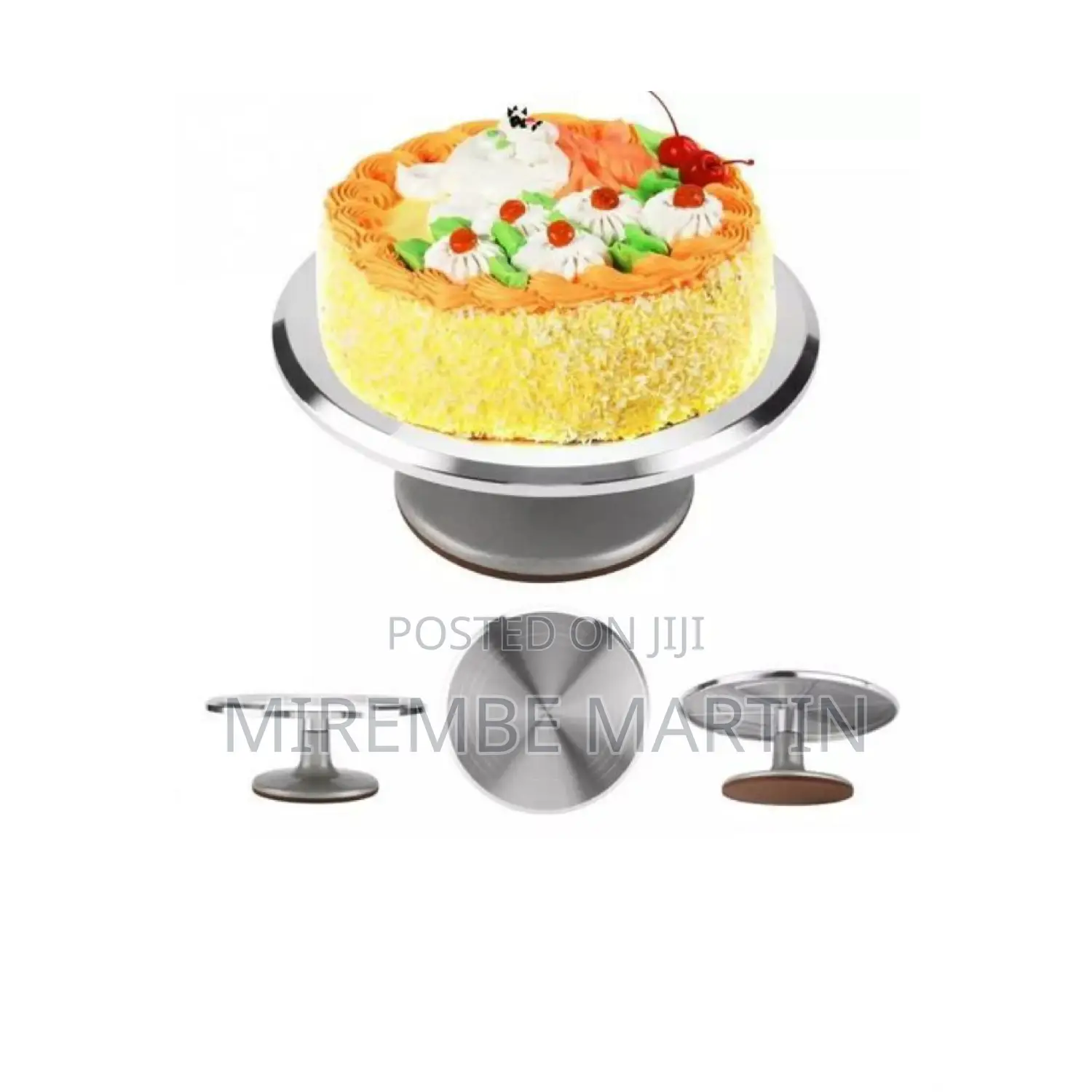 Stainless Steel Rotating Cake Turntable.