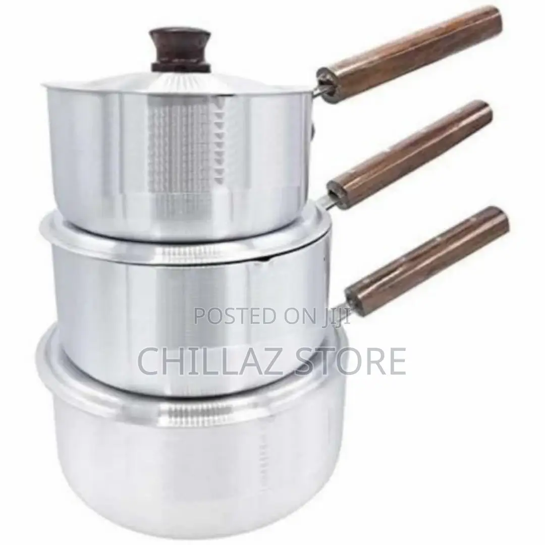 6 Piece Stainless Steel Saucepans Cookware Pot