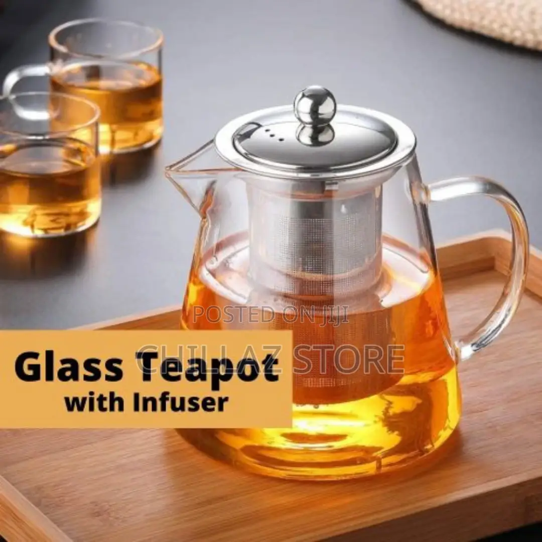 350ml Glass Kettle Teapot With Strainer Filter Infuser-