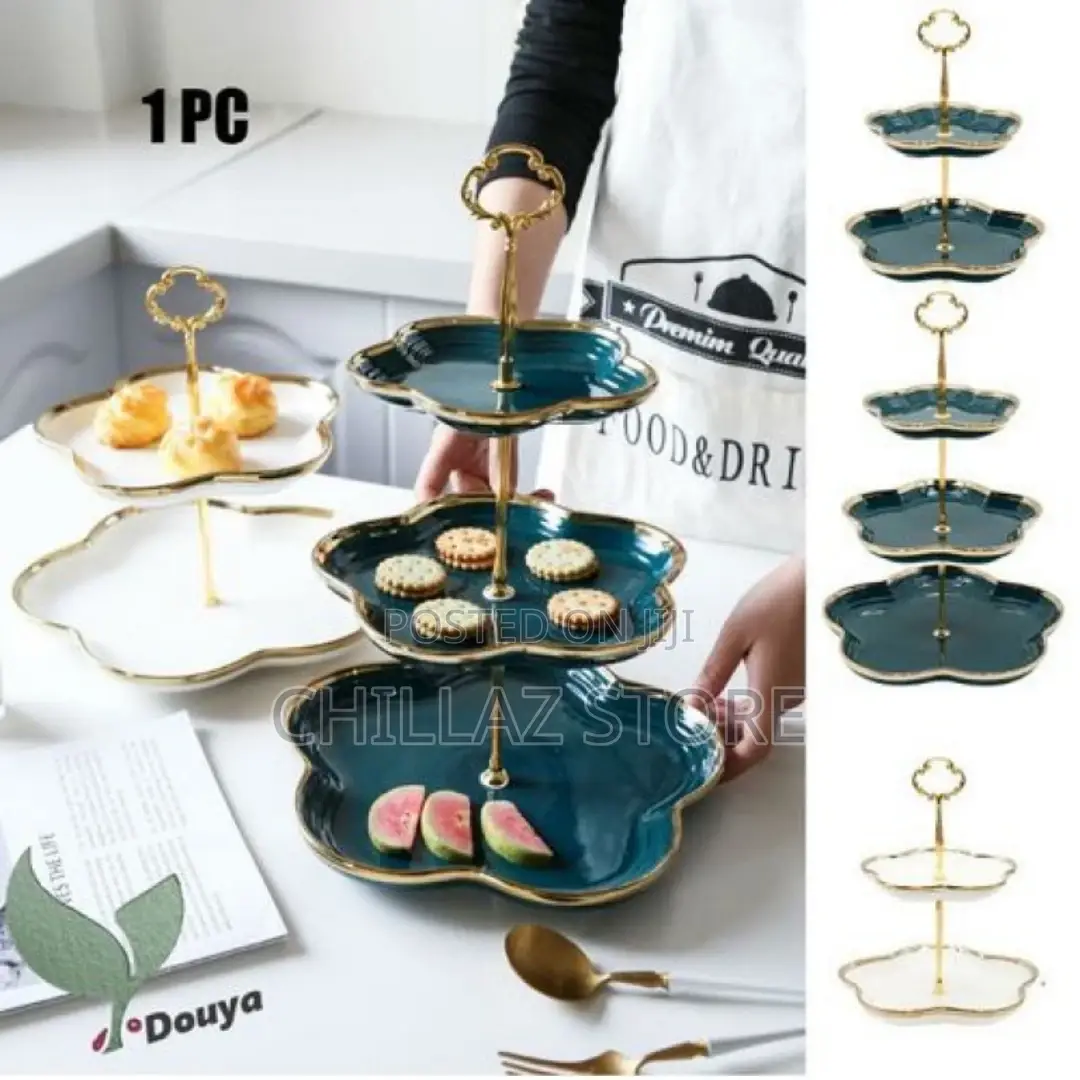 3-Tier Cookie Cake Stand Serving Platter Tray -