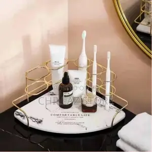 Bathroom Toothbrush Cosmetic Storage Rack Organizer-