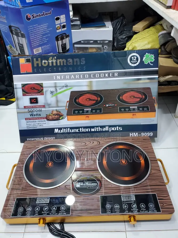 Hoffmans Double Infrared Cooker With Touch Control