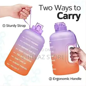 2.5L Time Marked Fitness Jug Outdoor Frosted Water Bottle
