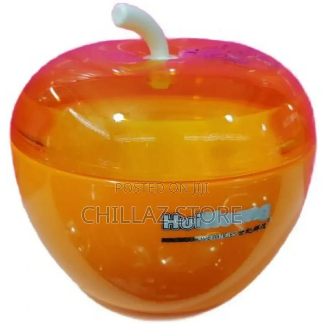 Plastic Apple Sugar Bowl Dish Candy Pot