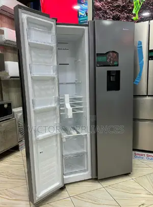 Hisense Side by Side Refrigerator 670liters Silver