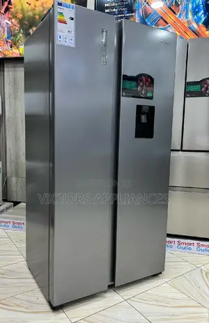 Hisense 670liters Side by Side Refrigerator Silver
