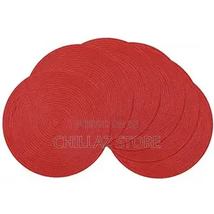 6 Round Decorative Placemats Table Mats