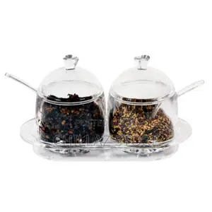 Jar Kitchen Storage Bottle Salt Jar Sugar Bowl Box Set