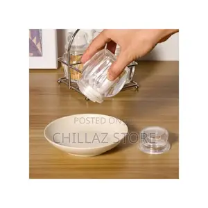 4 Piece Spice, Salt, Pepper Shaker Rack Organizer –