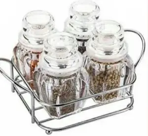 4 Piece Spice, Salt, Pepper Shaker Rack Organizer –
