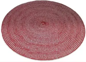 6 Pc Round Decorative Placemats Table Mats