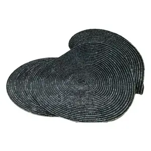 6 Pc Round Decorative Placemats Table Mats-