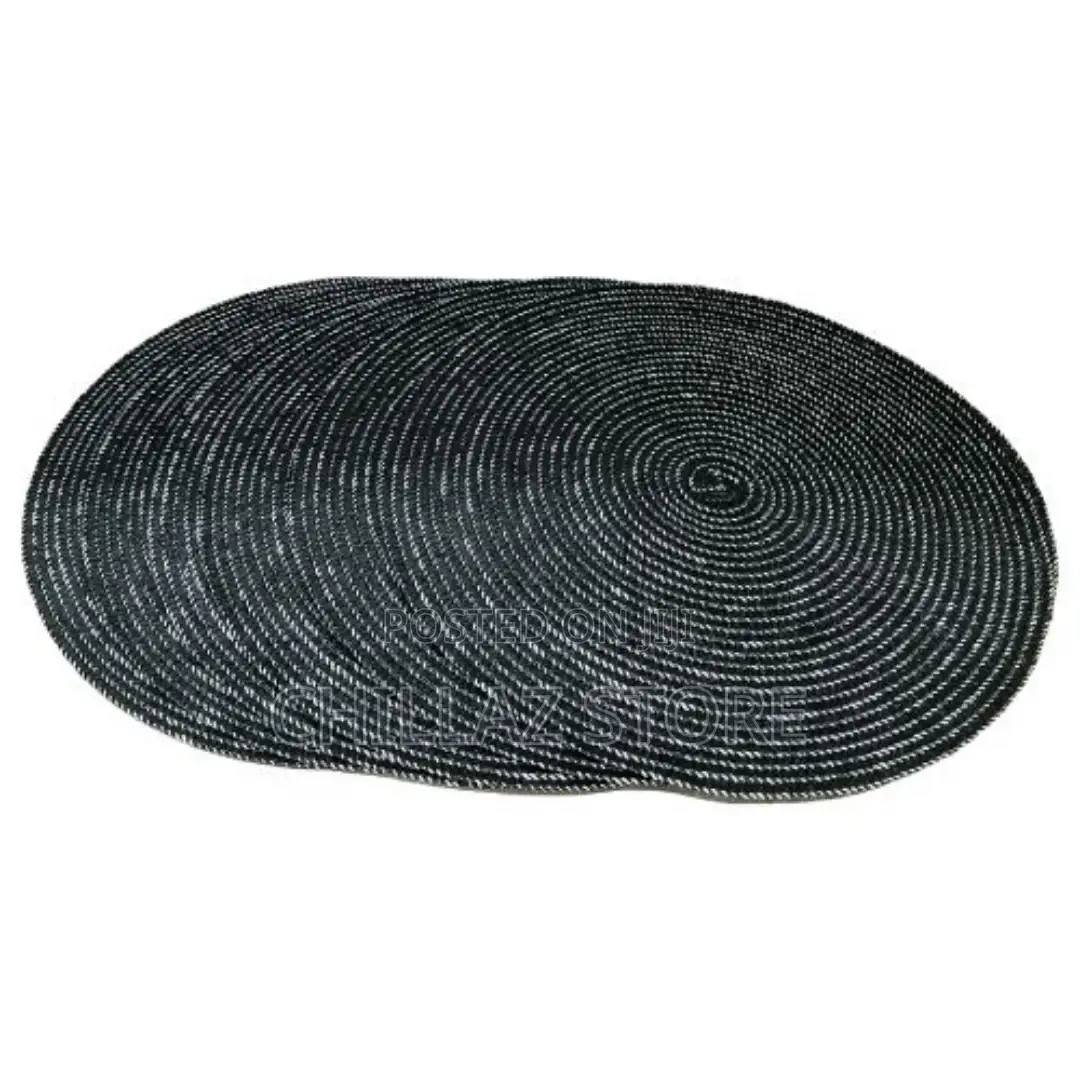 6 Pc Round Decorative Placemats Table Mats-