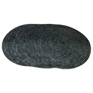 6 Pc Round Decorative Placemats Table Mats-