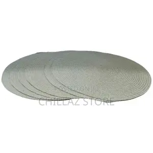 6 Pc Round Decorative Placemats Table