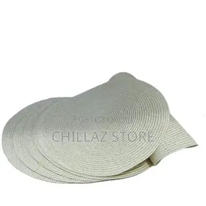 6 Pc Round Decorative Placemats Table