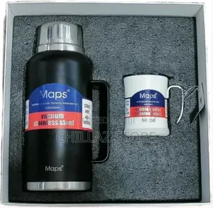 Maps 2100ml Vacuum Flask Desk Cup Outdoor Thermos Portable