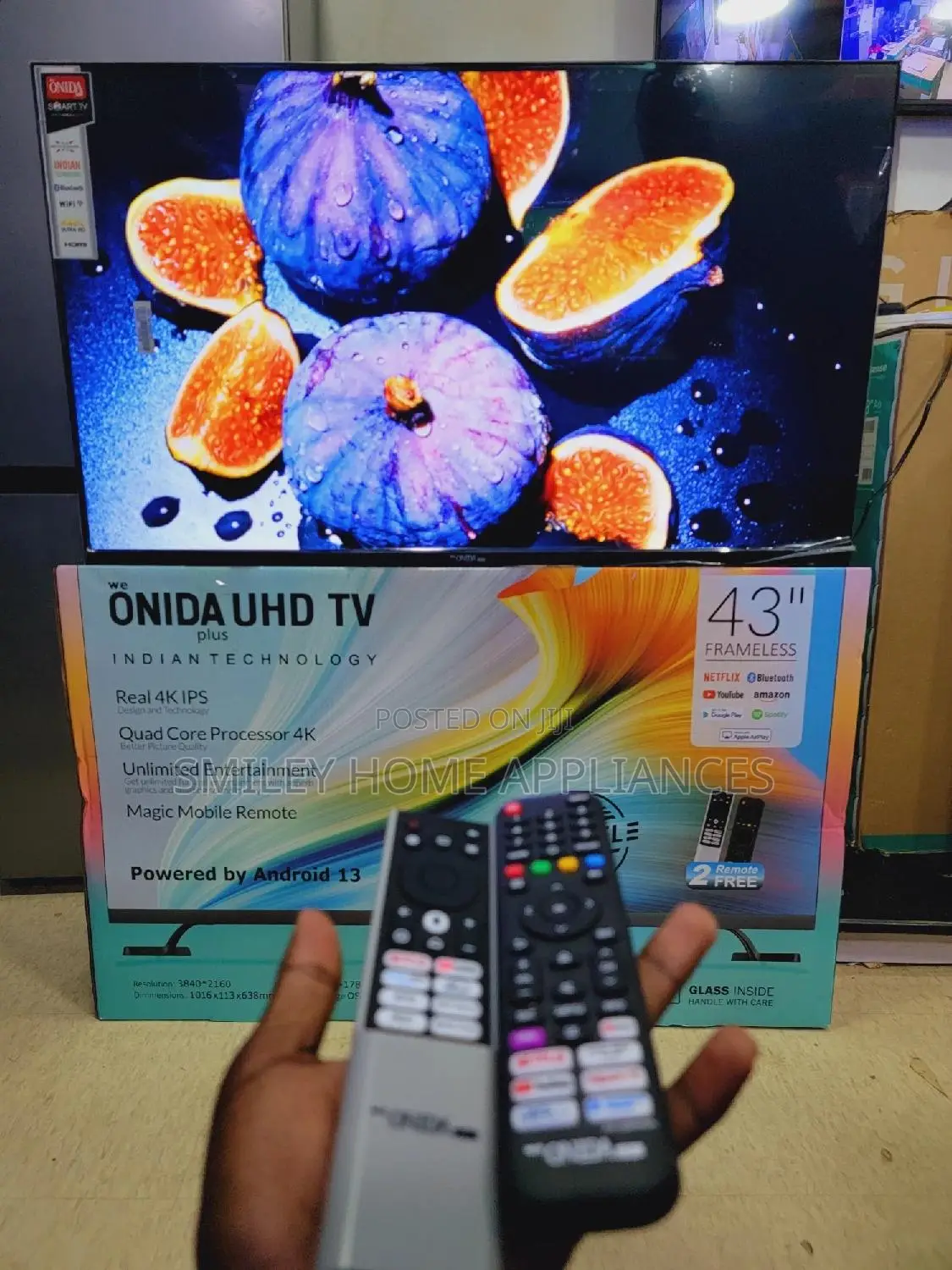 Flameless Onida Android 43inches Tv
