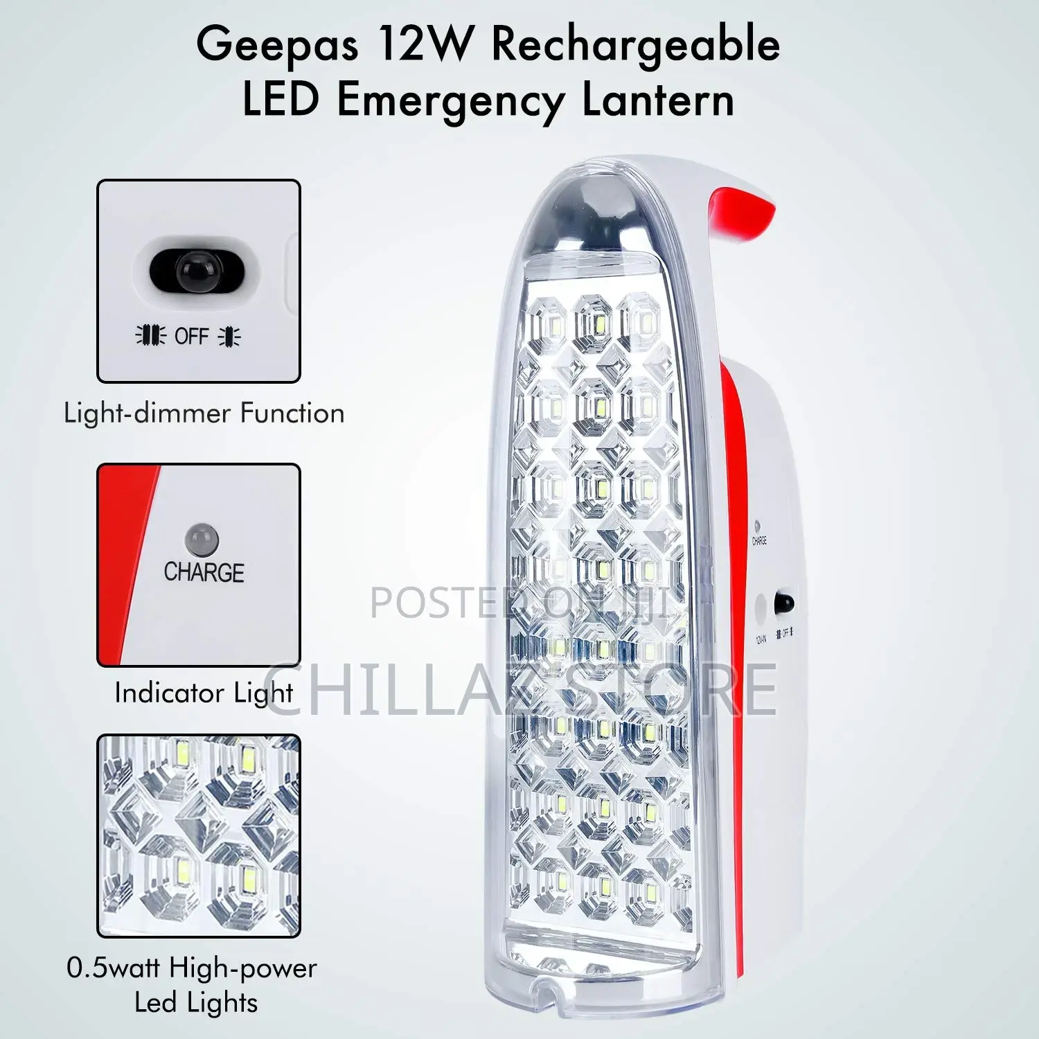 Geepas Rechargeable Emergency Led Lantern –