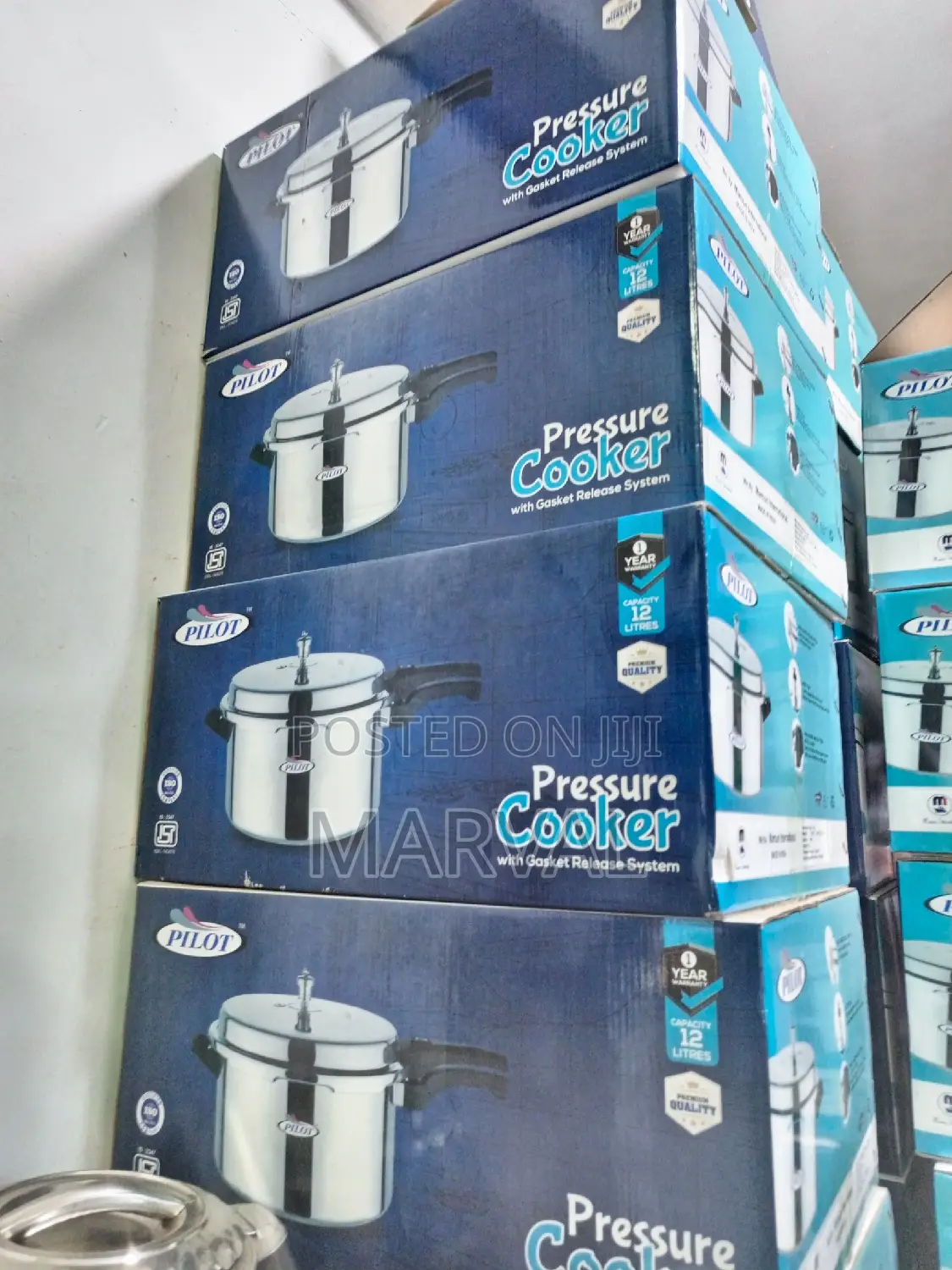 12L Pilot Pressure Cooker