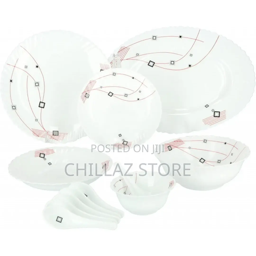 Royalford Opal Ware Dinner Set, 33 Pcs,
