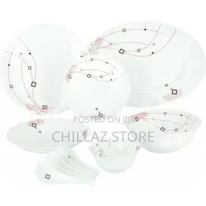 Royalford Opal Ware Dinner Set, 33 Pcs,
