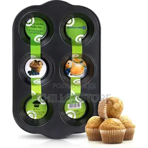 Royalford 6 Cup Jumbo Muffin Pan, Cupcake Pan