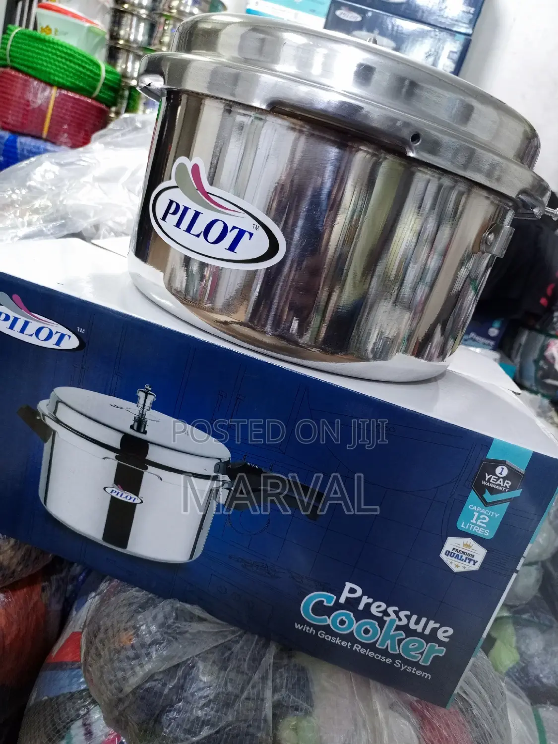 12L Pilot Pressure Cooker