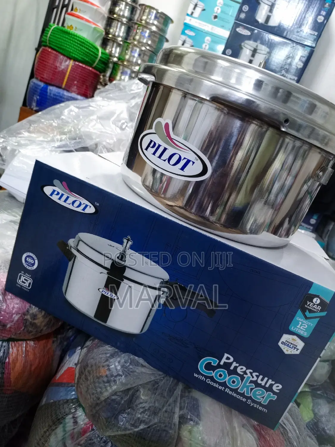 12L Pilot Pressure Cooker