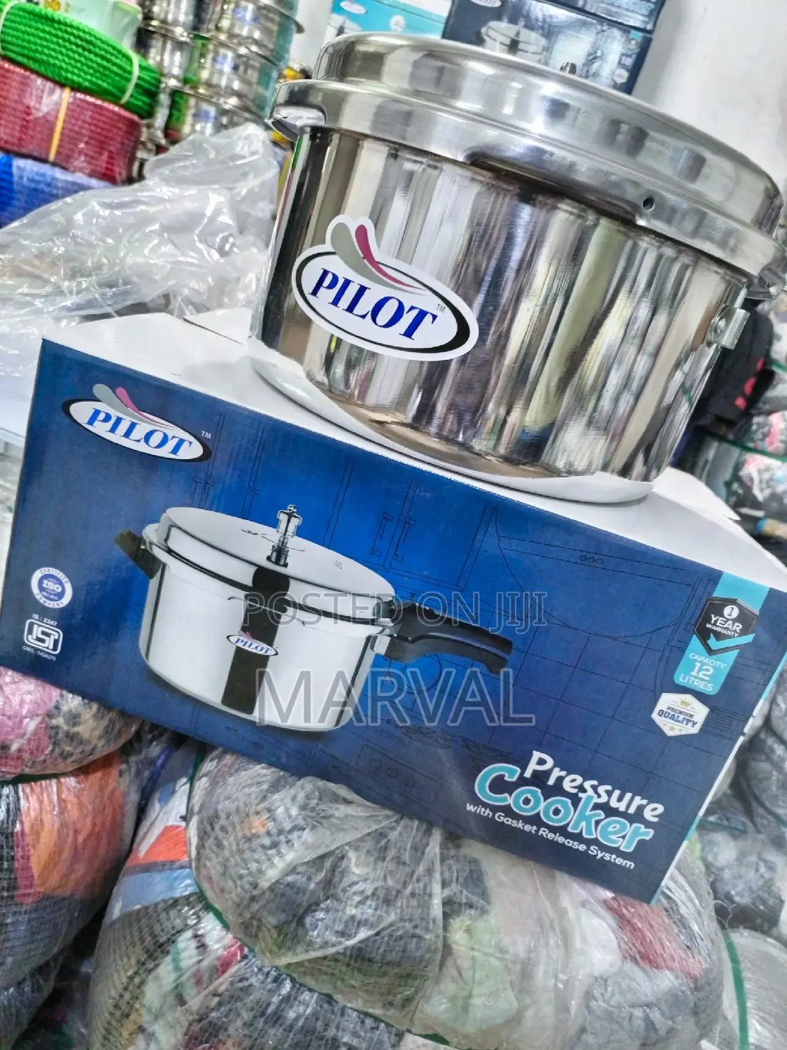 12L Pilot Pressure Cooker
