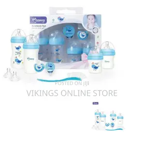Momeasy Baby Feeding Bottle Set - Blue