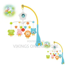 Baby Crib Mobile Bed Bell With Projector and Relaxing Music