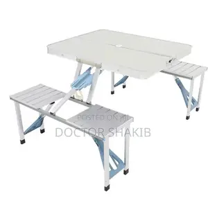 Heavy Duty Picnic Foldable Table With Table Benches