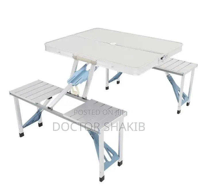 Heavy Duty Picnic Foldable Table With Table Benches