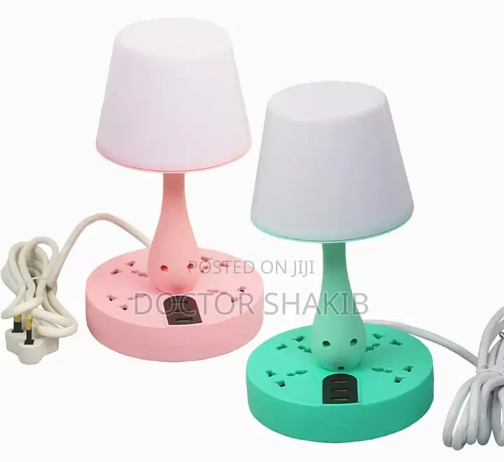 Multicolor Smart Lamp Socket With 4 Socket 3 USB Ports