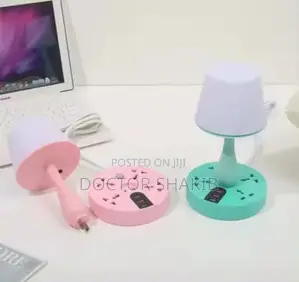 Multicolor Smart Lamp Socket With 4 Socket 3 USB Ports