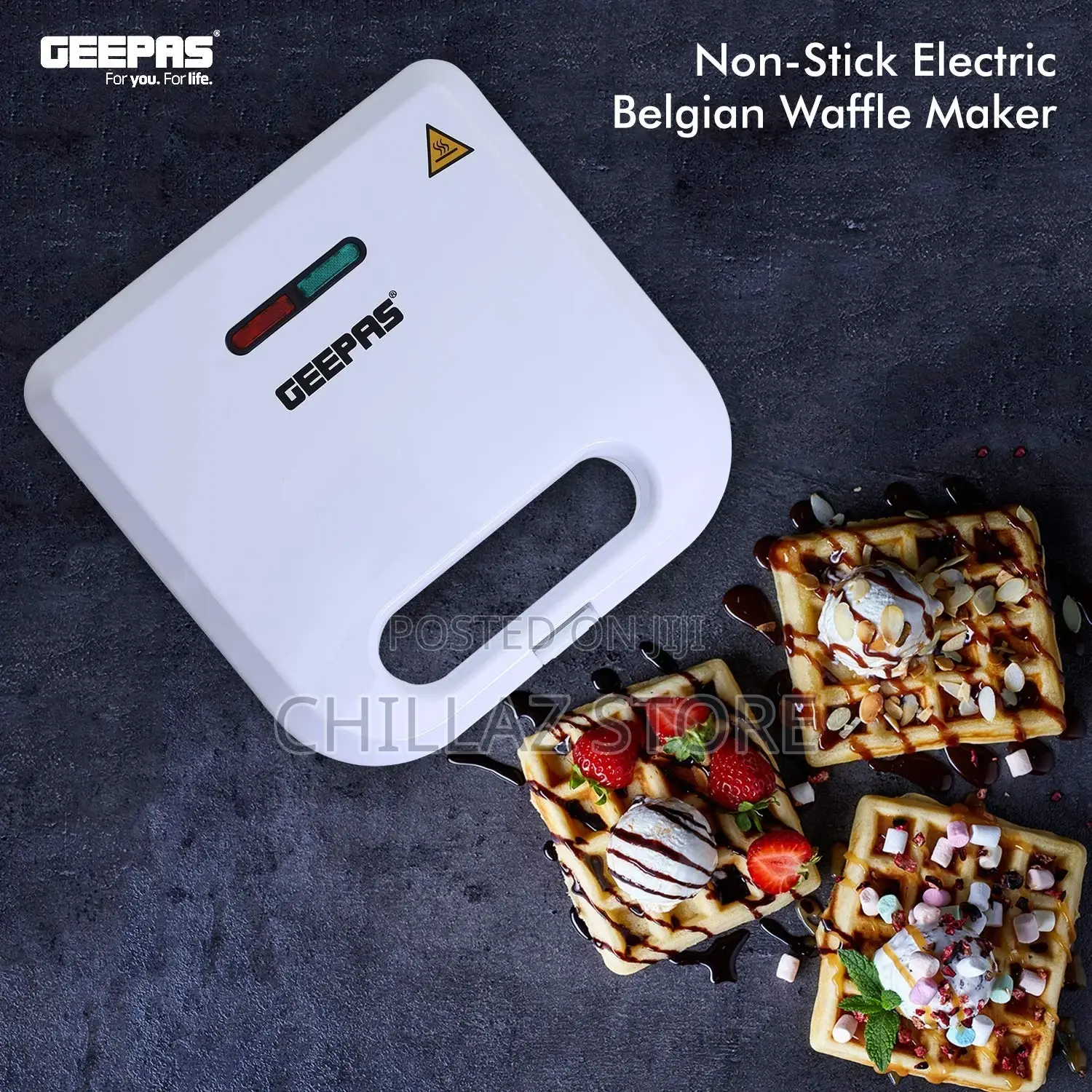 Geepas Waffle Maker – GWM676 –