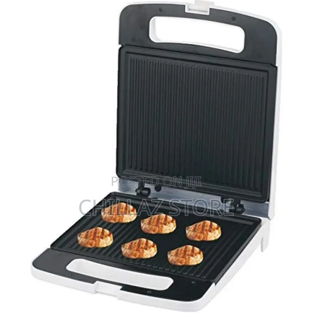 Geepas Sandwich Grill Toaster (GGT-671) – White