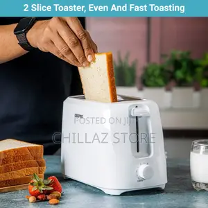 Geepas Bread Toaster, White,