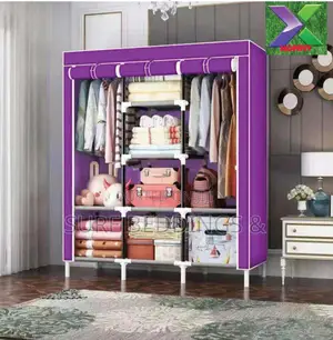 Metallic Frame Wardrobe